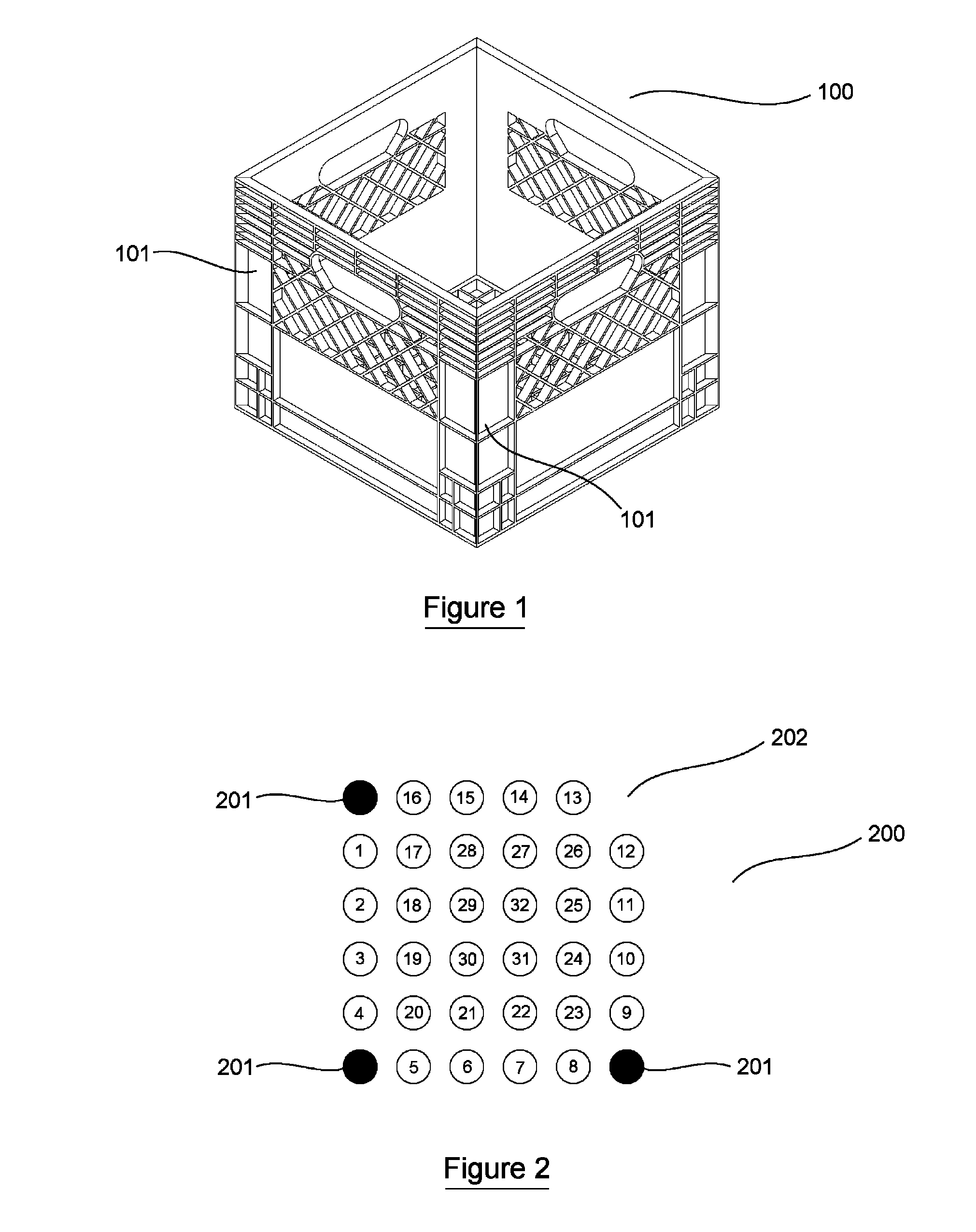 Method and system for identifying and tracking reusable packing crates