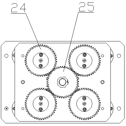 Synchronous jack-up and rotating device