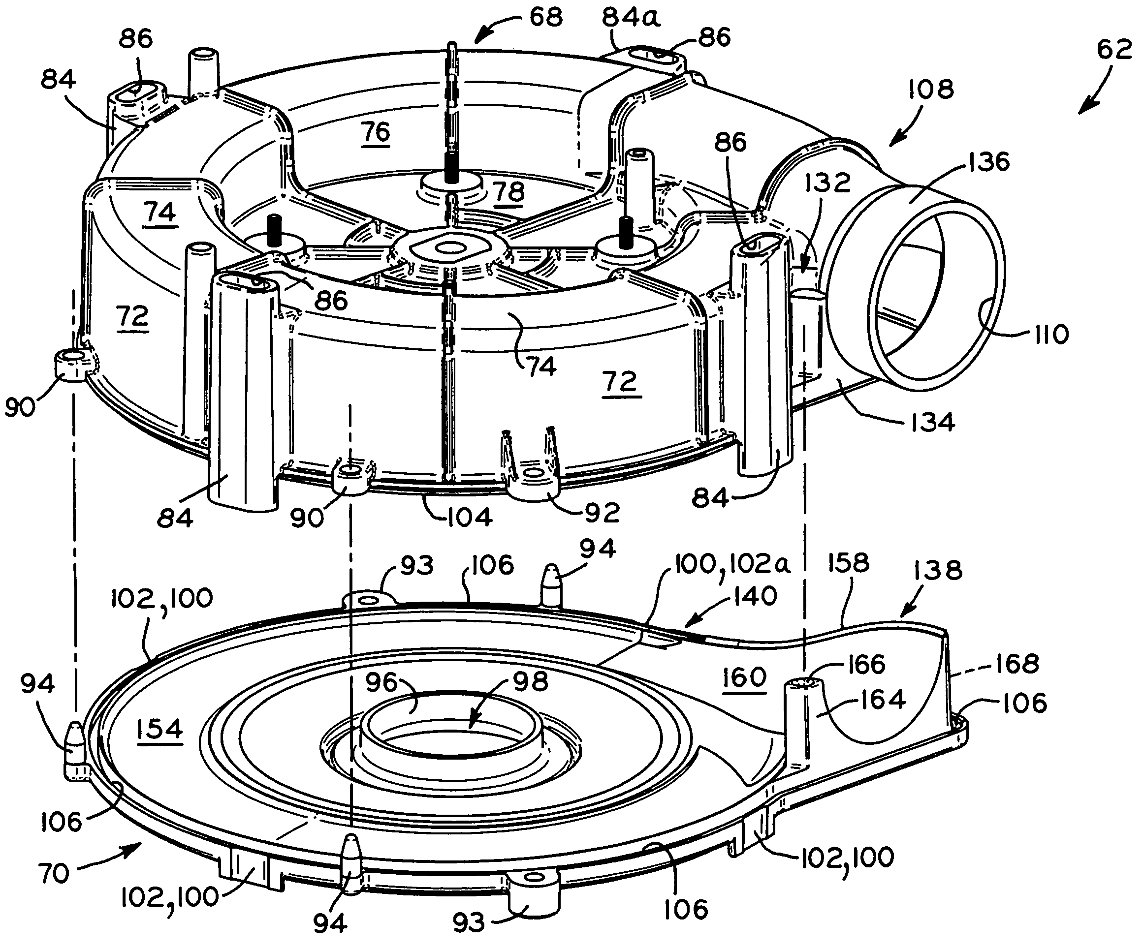 Lobed joint draft inducer blower