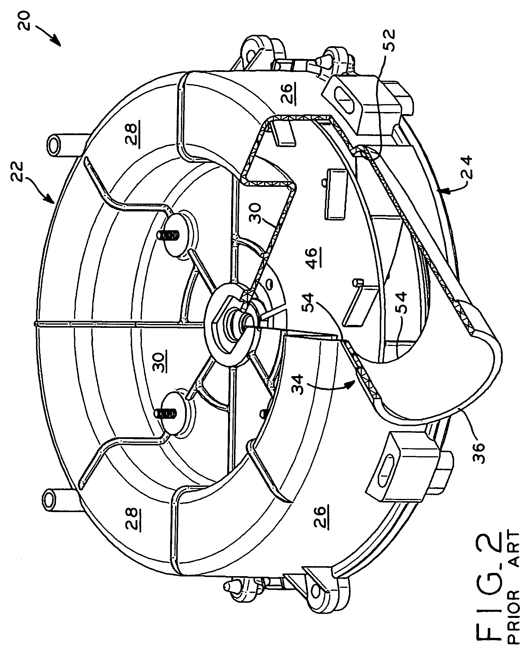 Lobed joint draft inducer blower