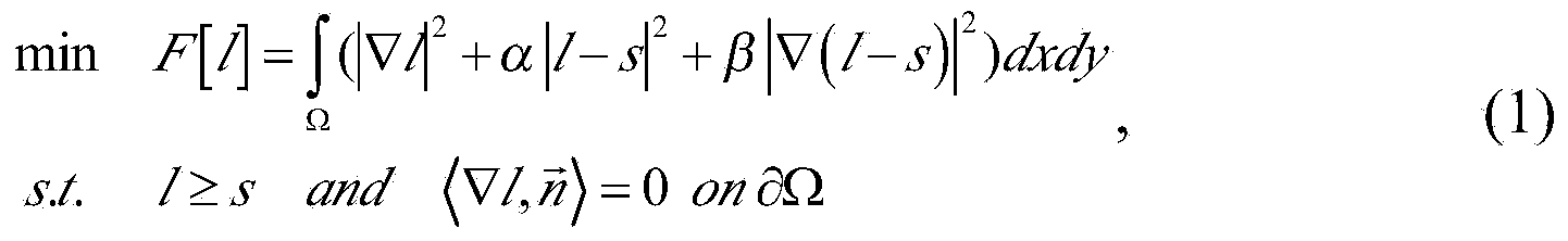 Double exposure implementation method for inhomogeneous illumination image