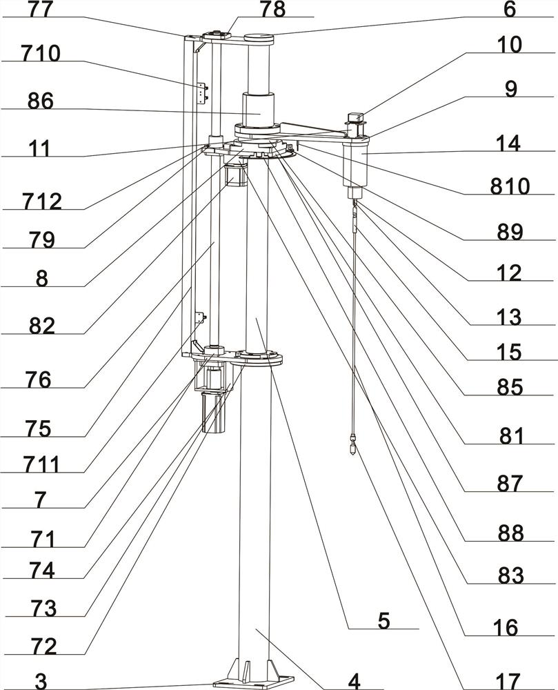 High-temperature viscosity tester for continuous casting covering slag