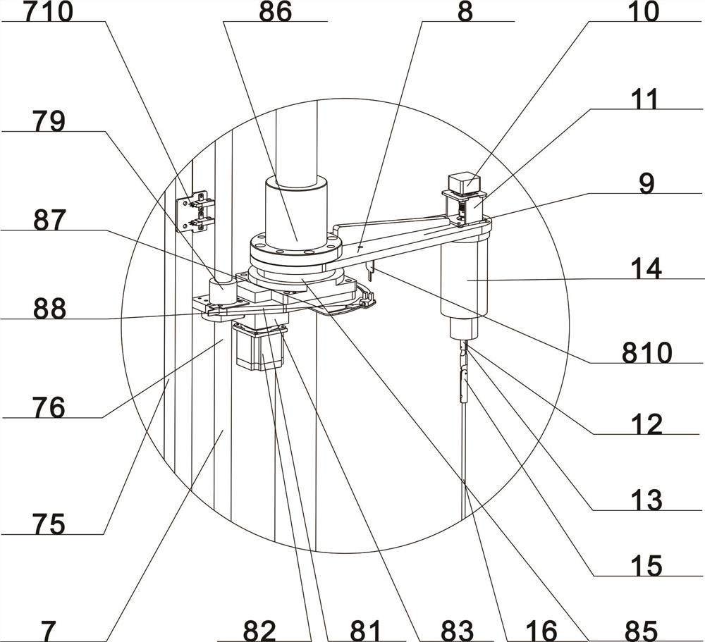 High-temperature viscosity tester for continuous casting covering slag