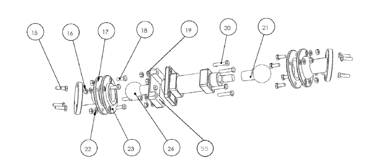 Six-degree-of-freedom parallel and oscillating guide bar mechanism combined knee-replacing prosthesis abrasion tester