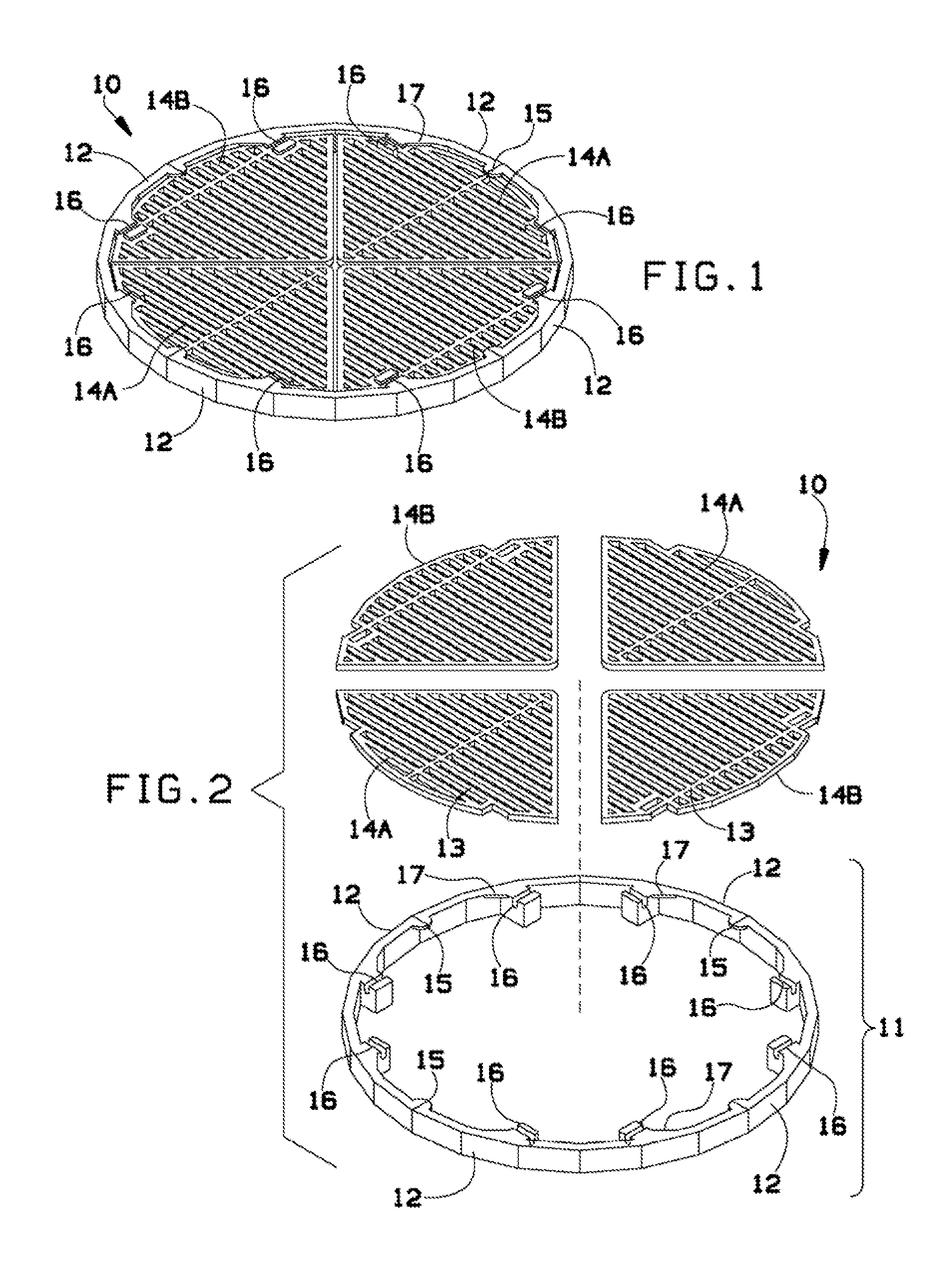 Modular-hinged grilling grate system