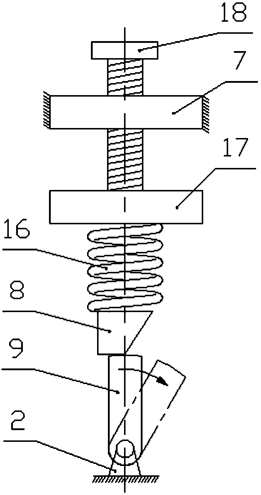 A rapid tool drop device for a lathe