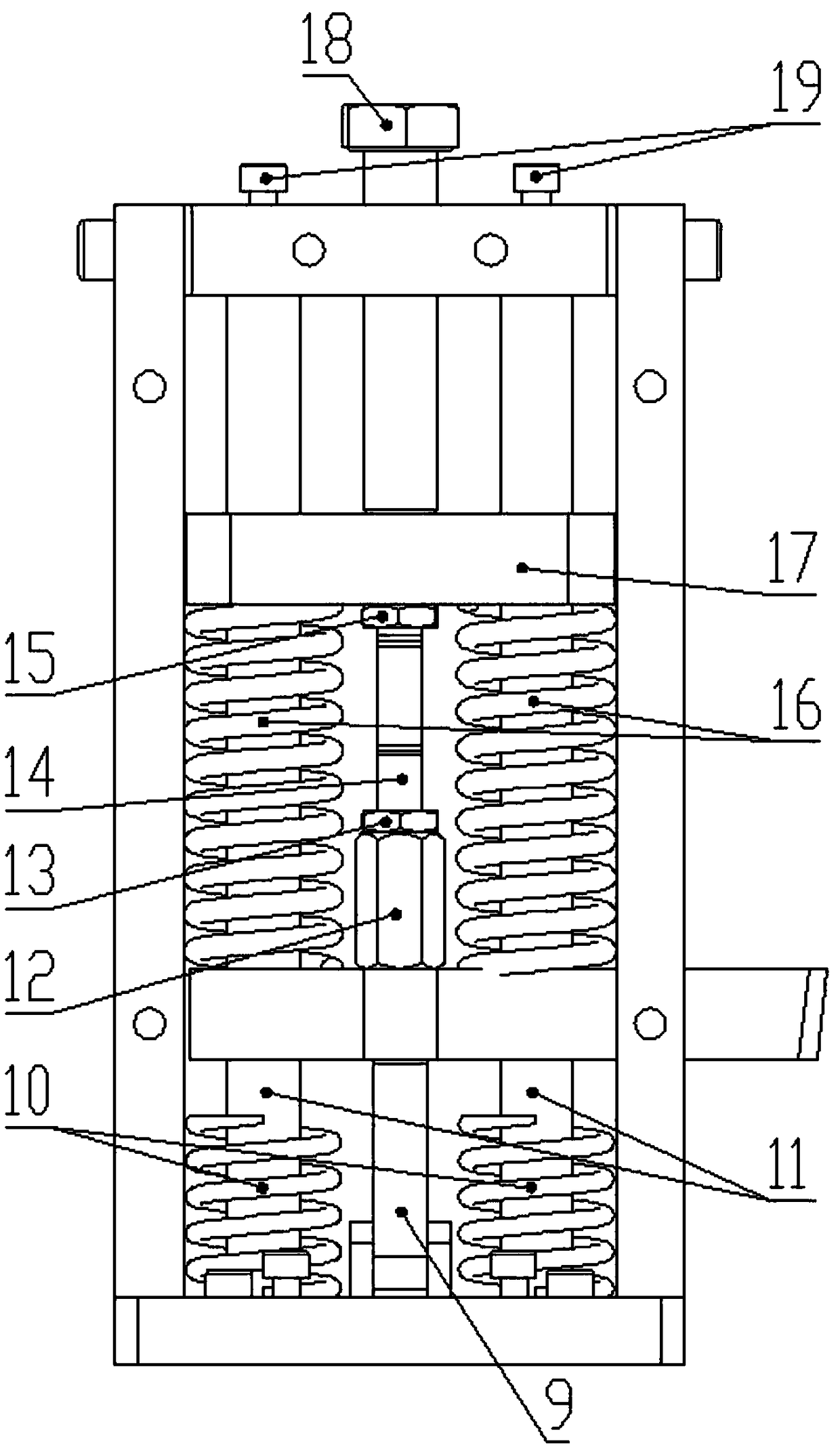 A rapid tool drop device for a lathe