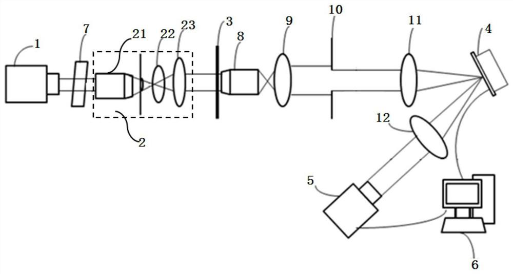 Bright field phase microscopic imaging device and method based on spiral phase plate