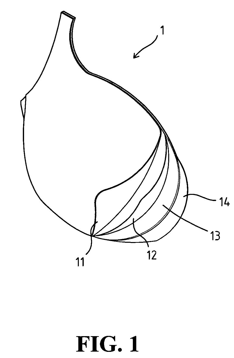 Resilient bra cup structure