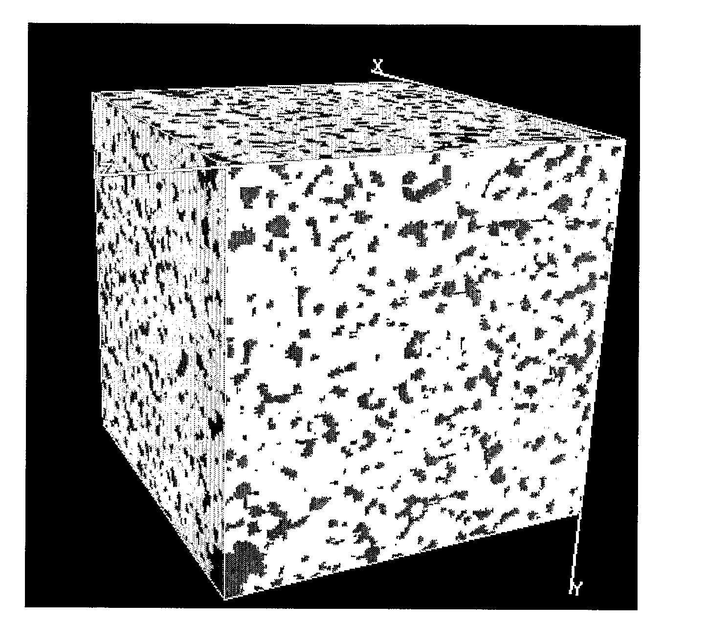 Numerical method of calculating heat, mass, chemical and electric transport for three-dimensional porous solid