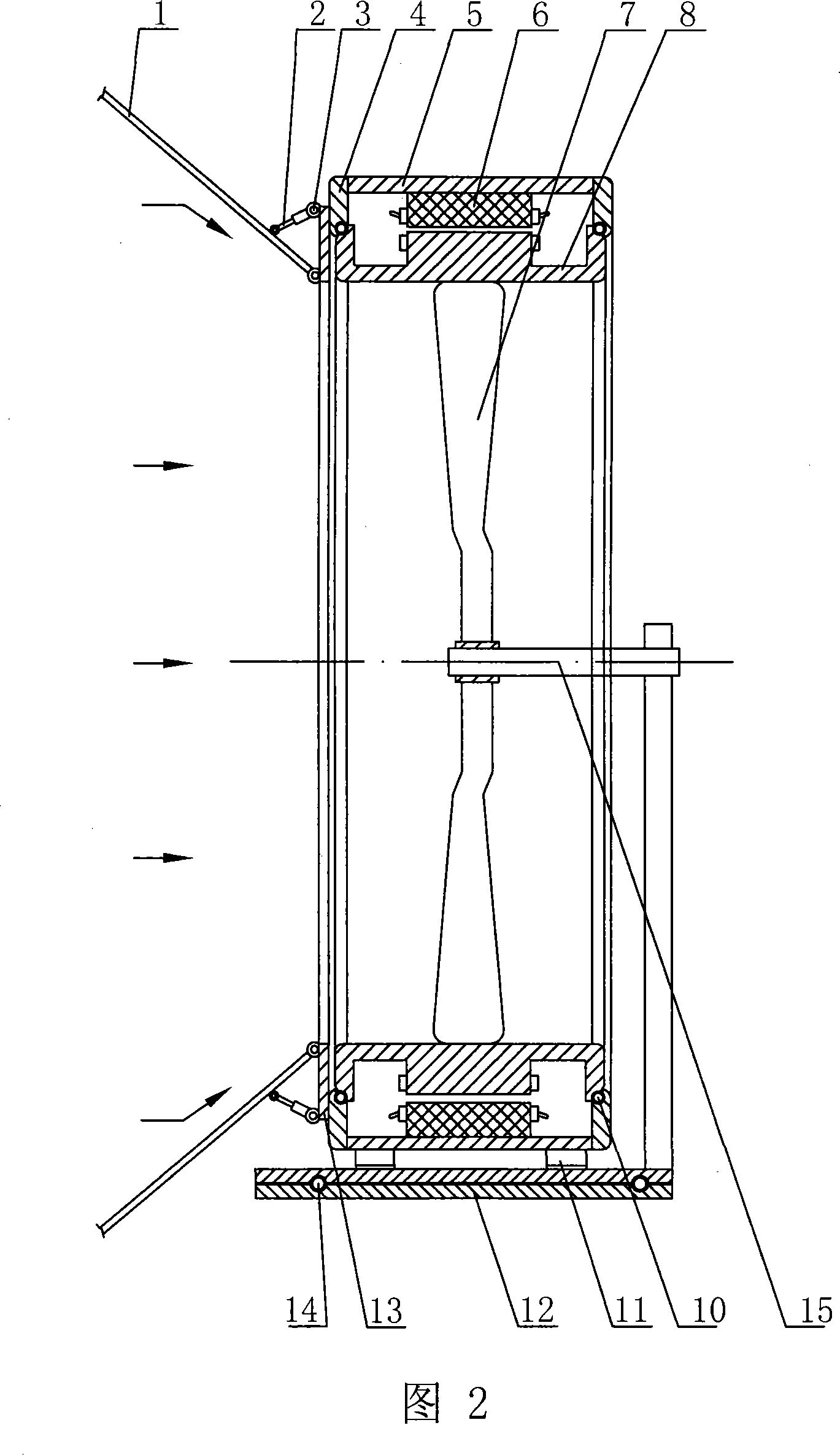 Wind tunnel type electricity generator