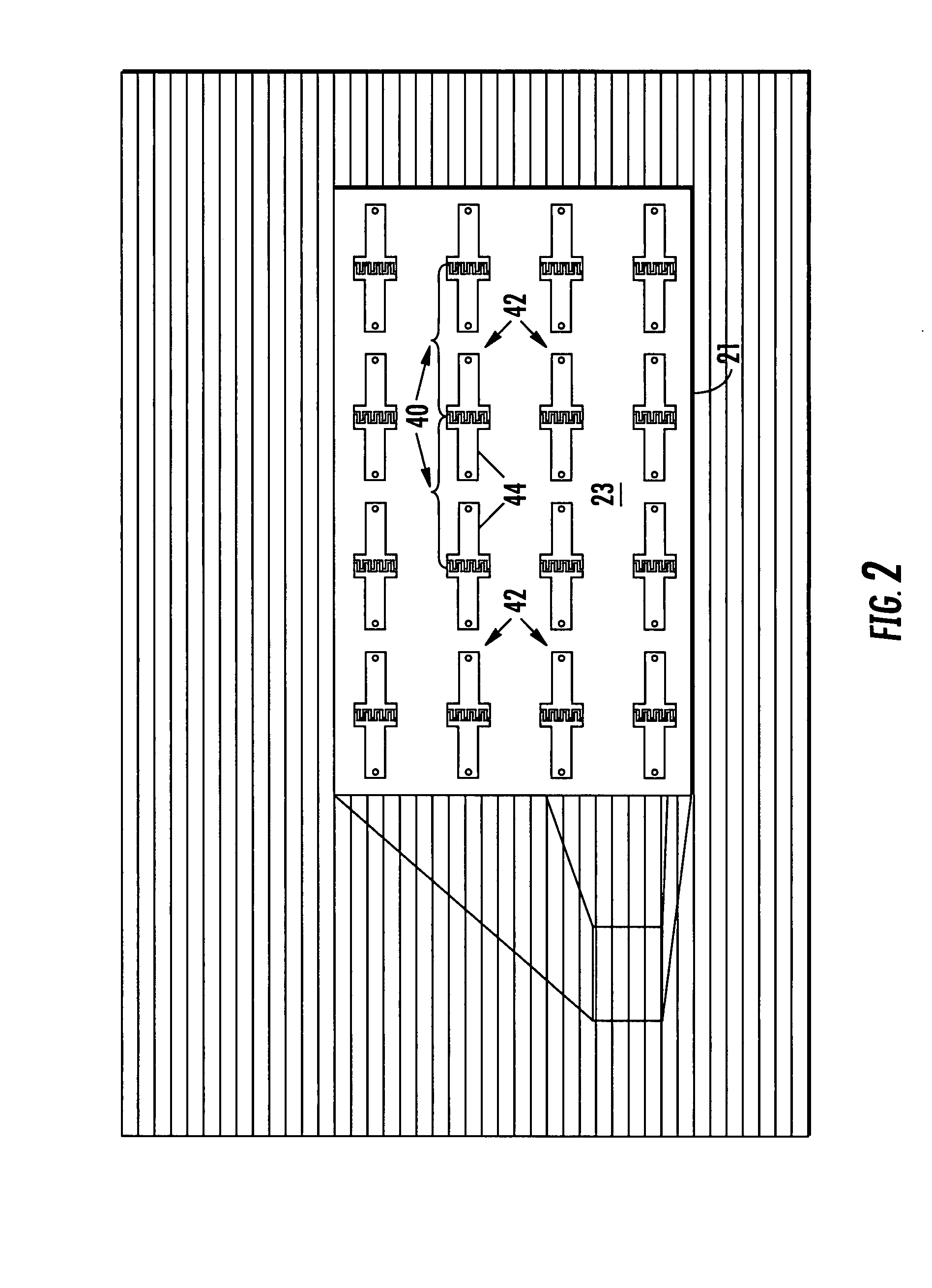 Phased array antenna formed as coupled dipole array segments