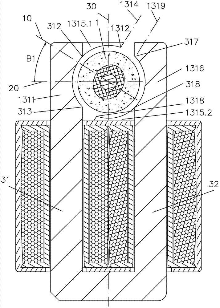 Minitype permanent-magnet synchronous motor adopting ''U''-shaped iron core and dewatering pump