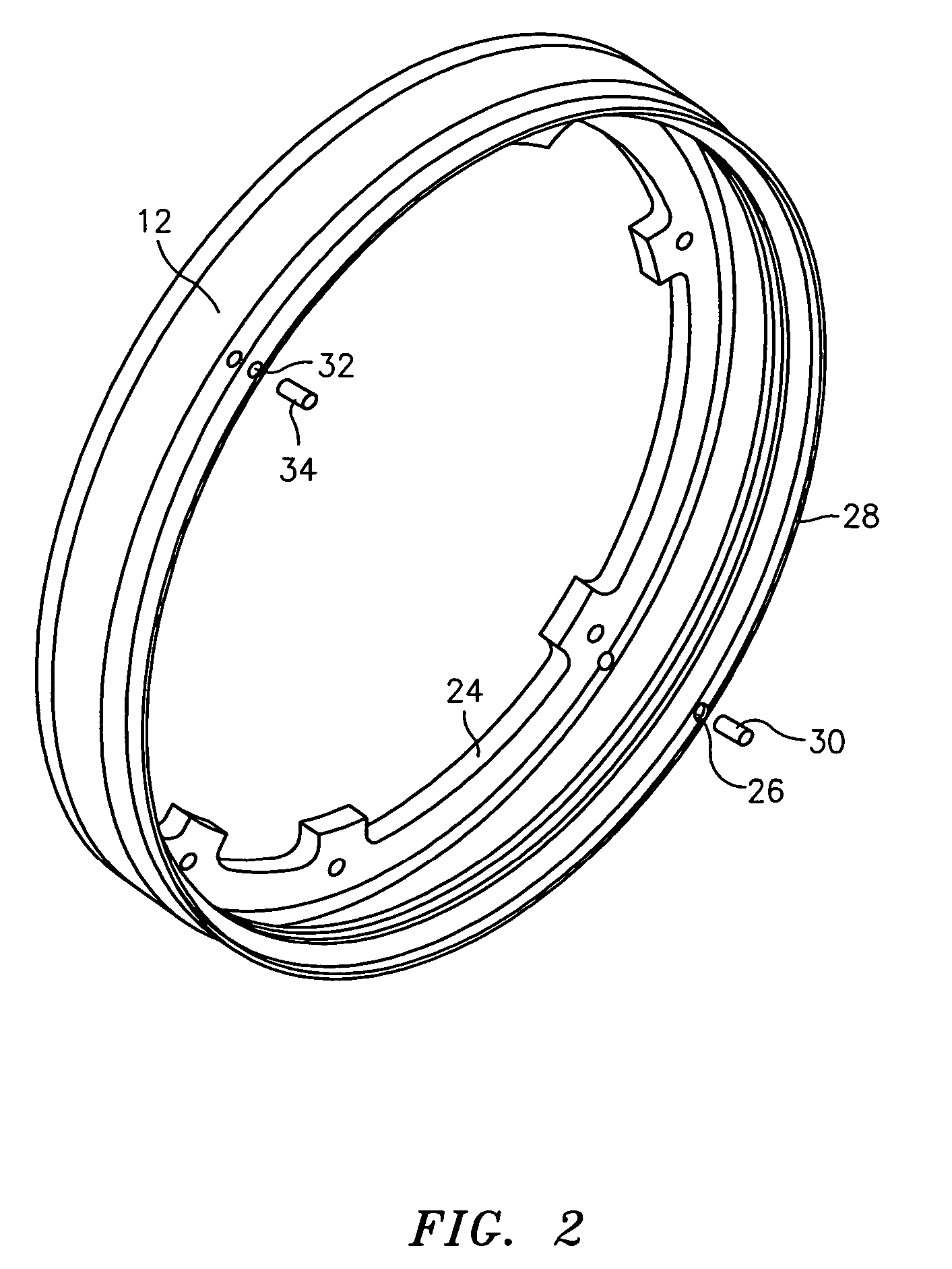 Split flange V-groove and anti-rotation mating system