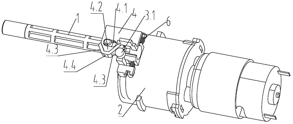 Electric tool push rod assembly