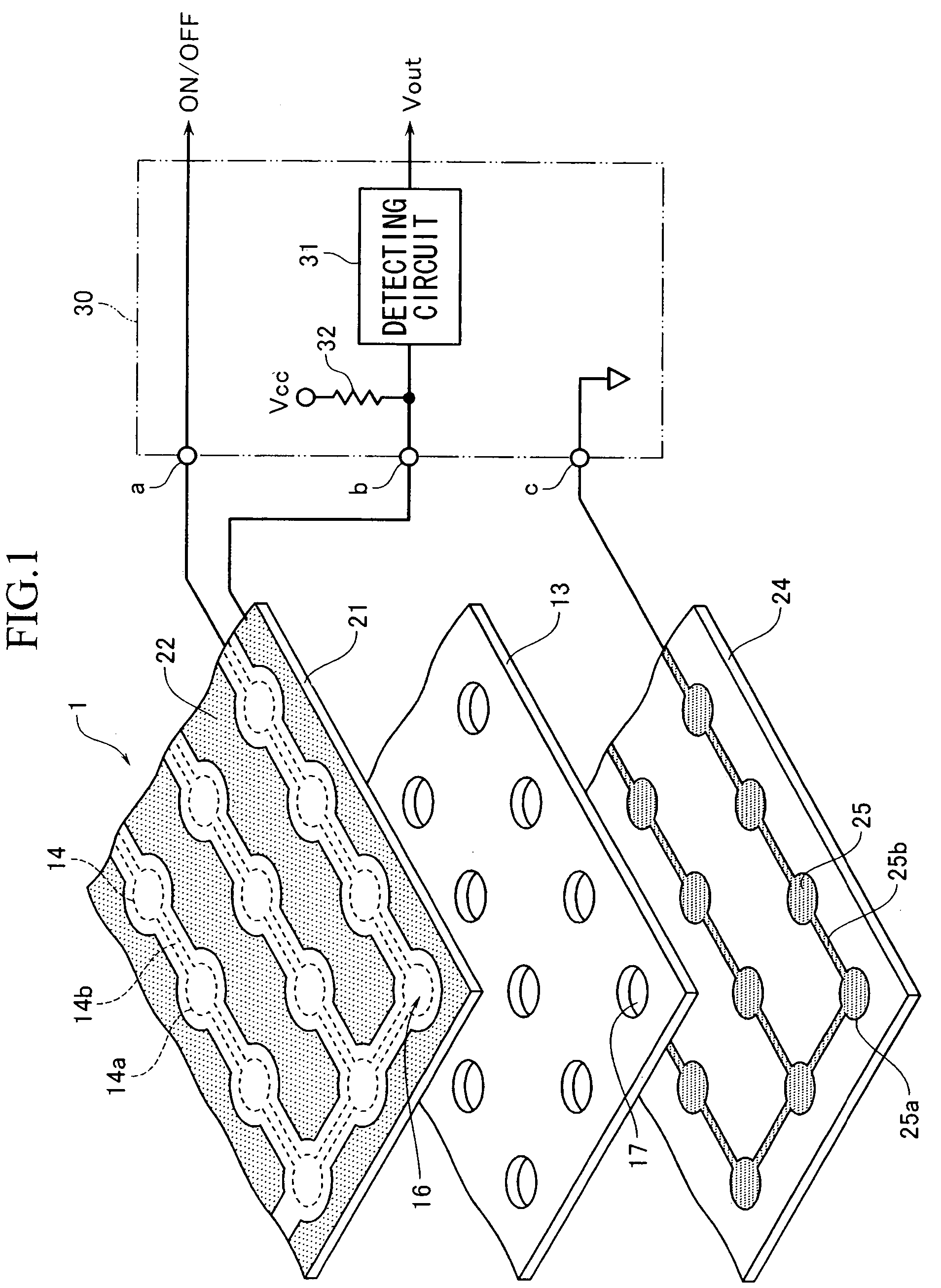 Hybrid sensor including electrostatic capacitance sensor