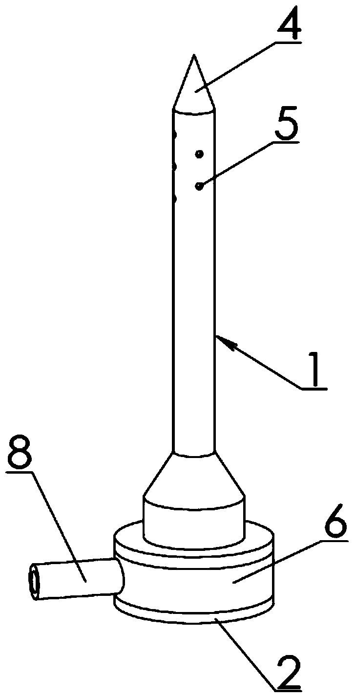 Side outlet top entry tree with infusion insertion head