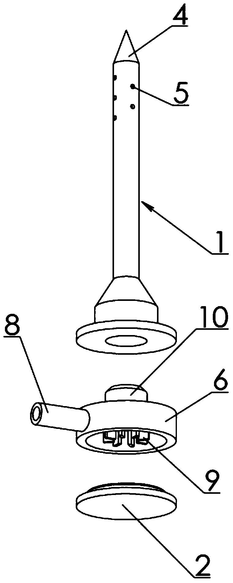 Side outlet top entry tree with infusion insertion head