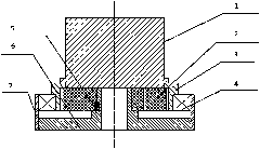 Laminating type piezoelectric brake adopting flexible amplifying structure and working method thereof