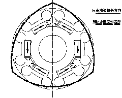 Laminating type piezoelectric brake adopting flexible amplifying structure and working method thereof