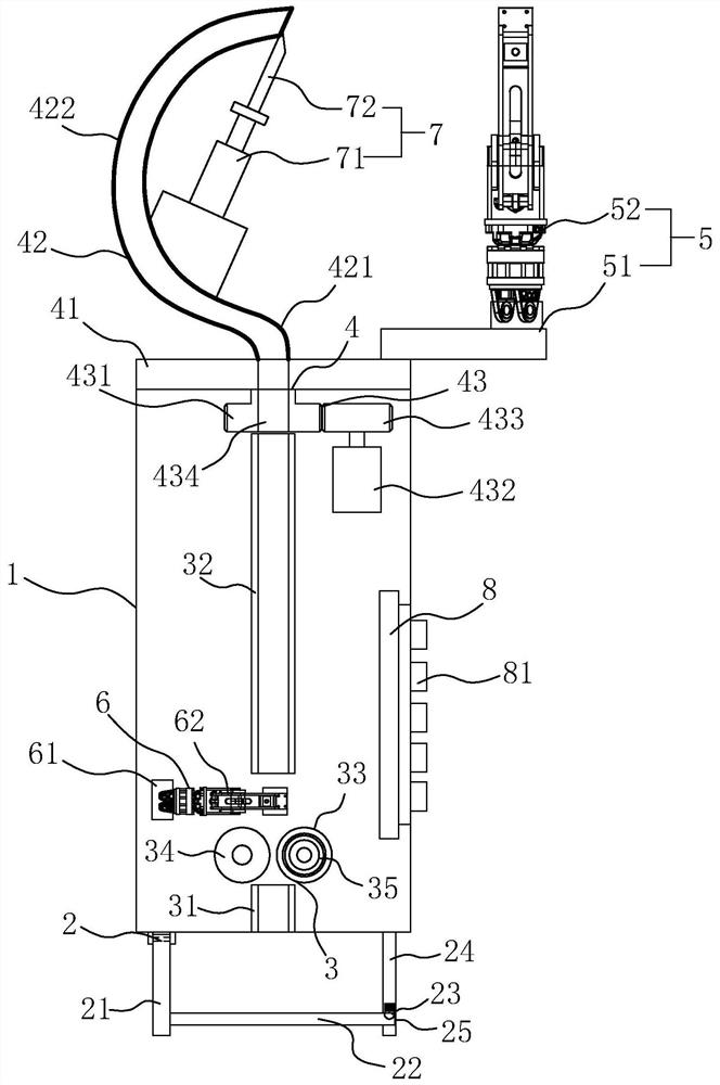 Steel bar binding device for construction site