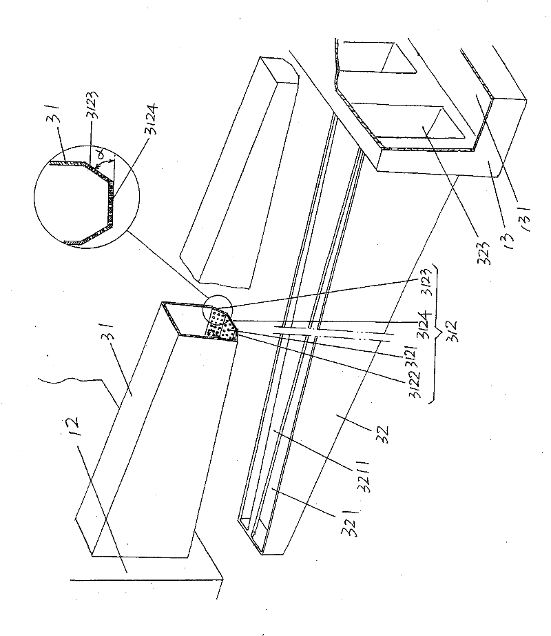 Drawer type hot wind heating mechanism