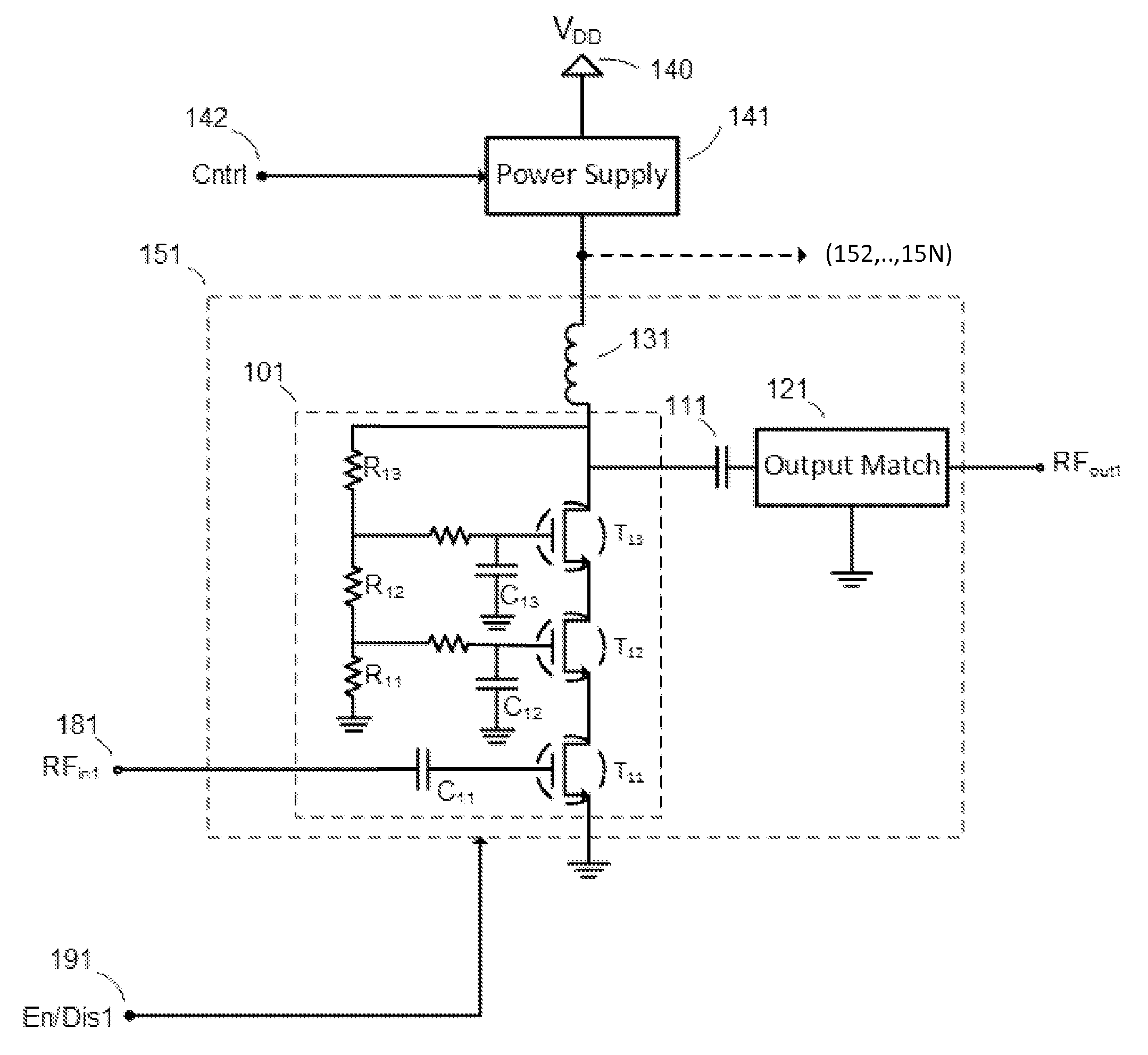 Load compensation in RF amplifiers