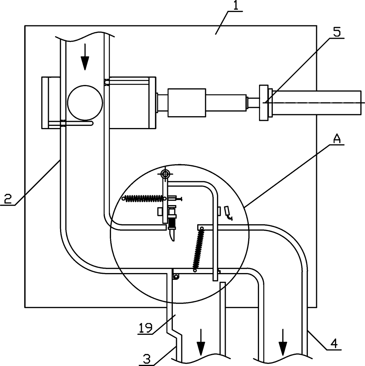 Pipe fitting blanking shunt mechanism