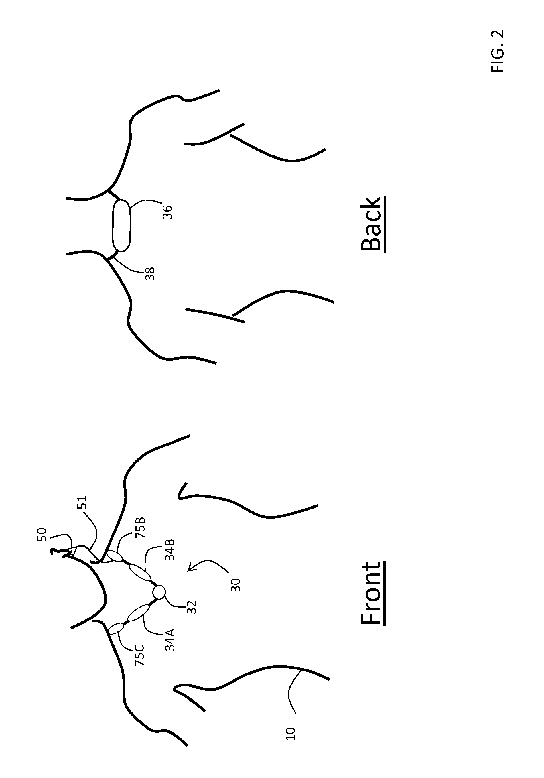 Necklace-shaped physiological monitor