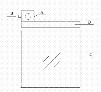 Electric mirror surface demister of bathroom