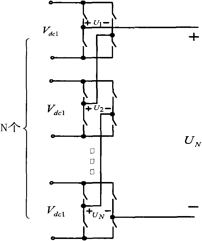 Controlling method of compositely controlled cascaded multilevel inverter and multilevel inverter