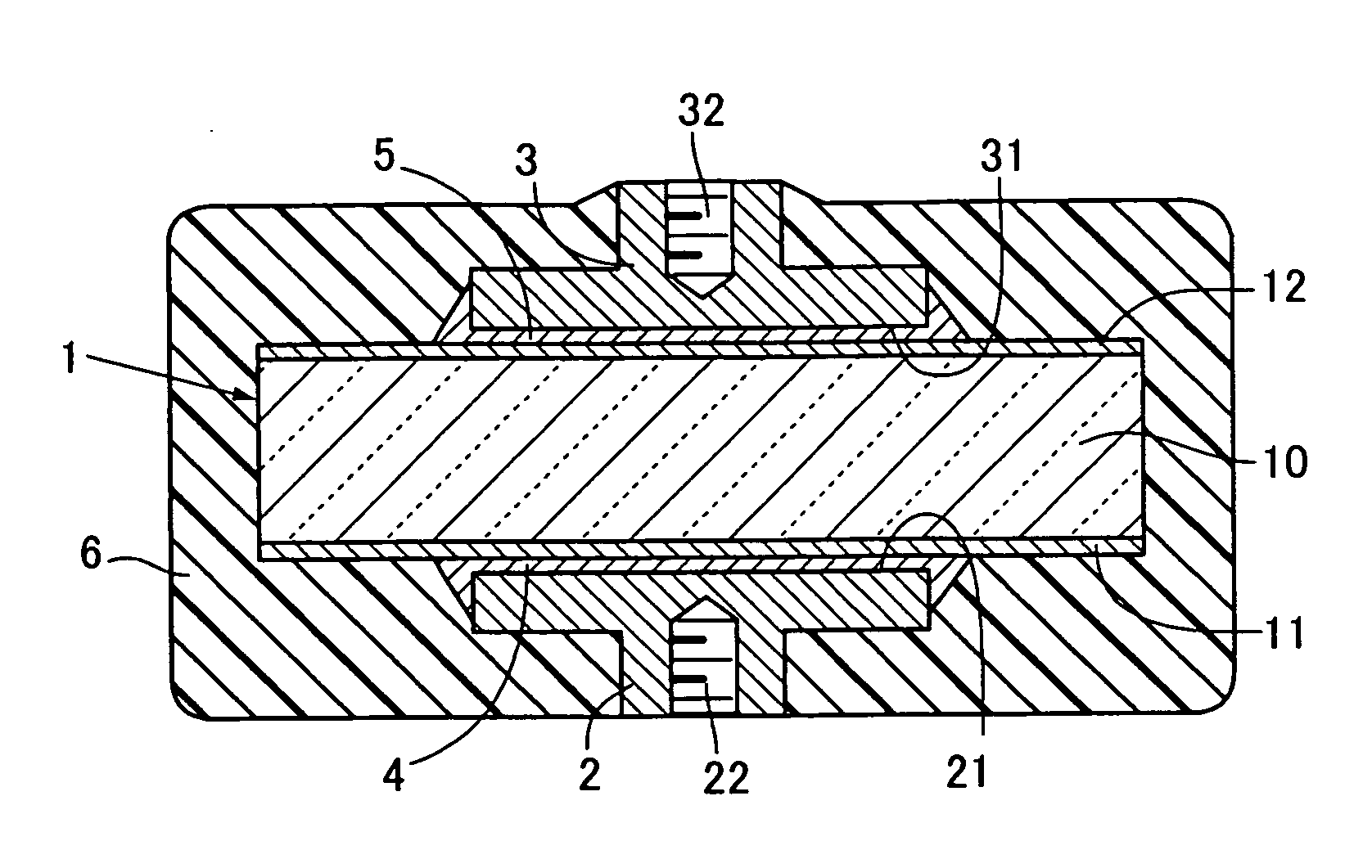 High-voltage ceramic capacitor