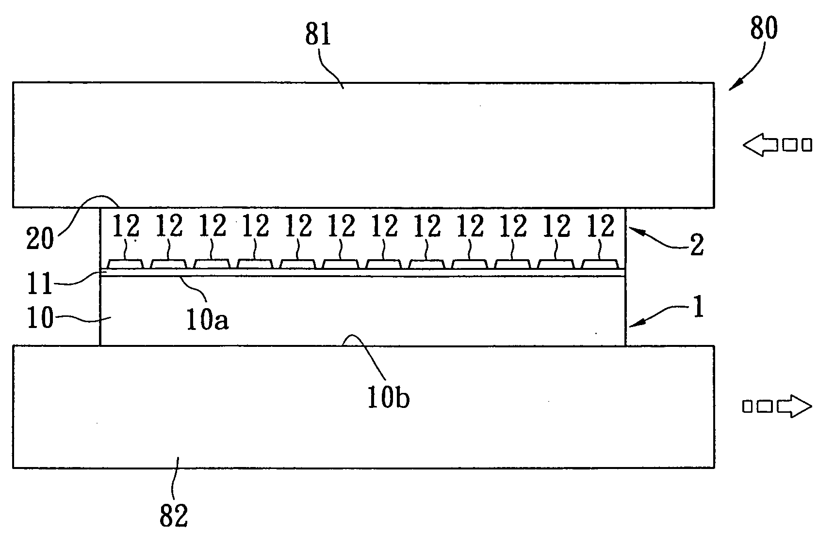 Method for manufacturing of a vertical light emitting device structure