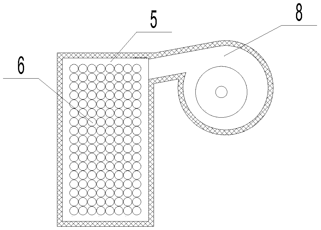 Flue gas purification device and circulating fluidized bed boiler equipped with the device