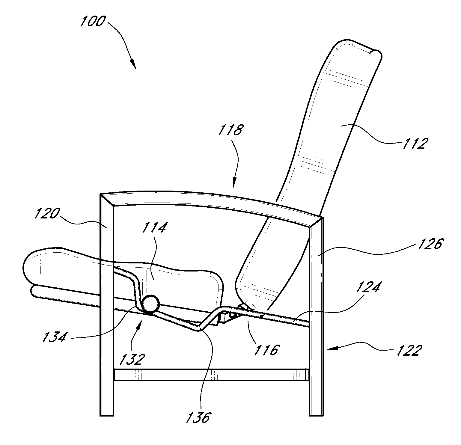 Reclinable seating apparatus and method