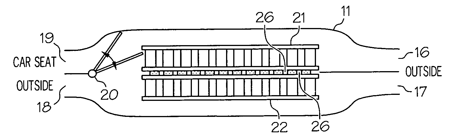 Rapid heating, cooling and massaging for car seats using integrated shape memory alloy actuators and thermoelectric devices