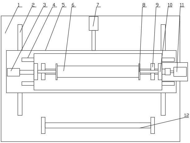 Automatic deviation rectifying system of crude foil engine