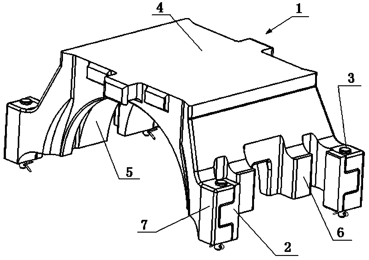 Split type bearing saddle for wagon bogie