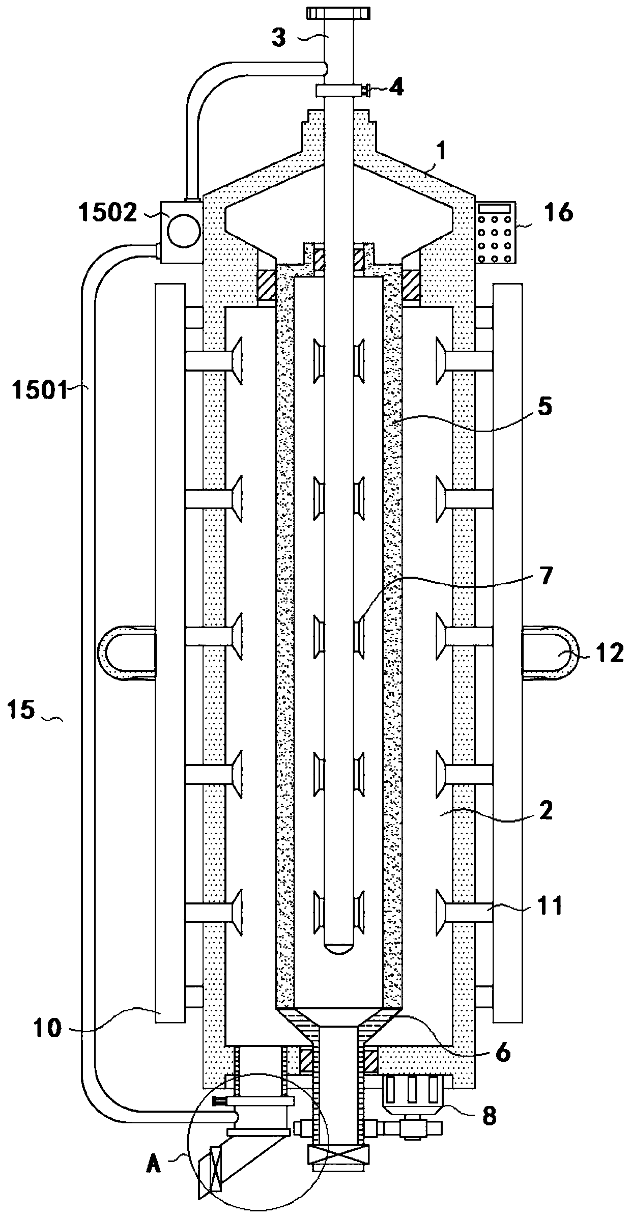 High-turbidity surface water treatment device