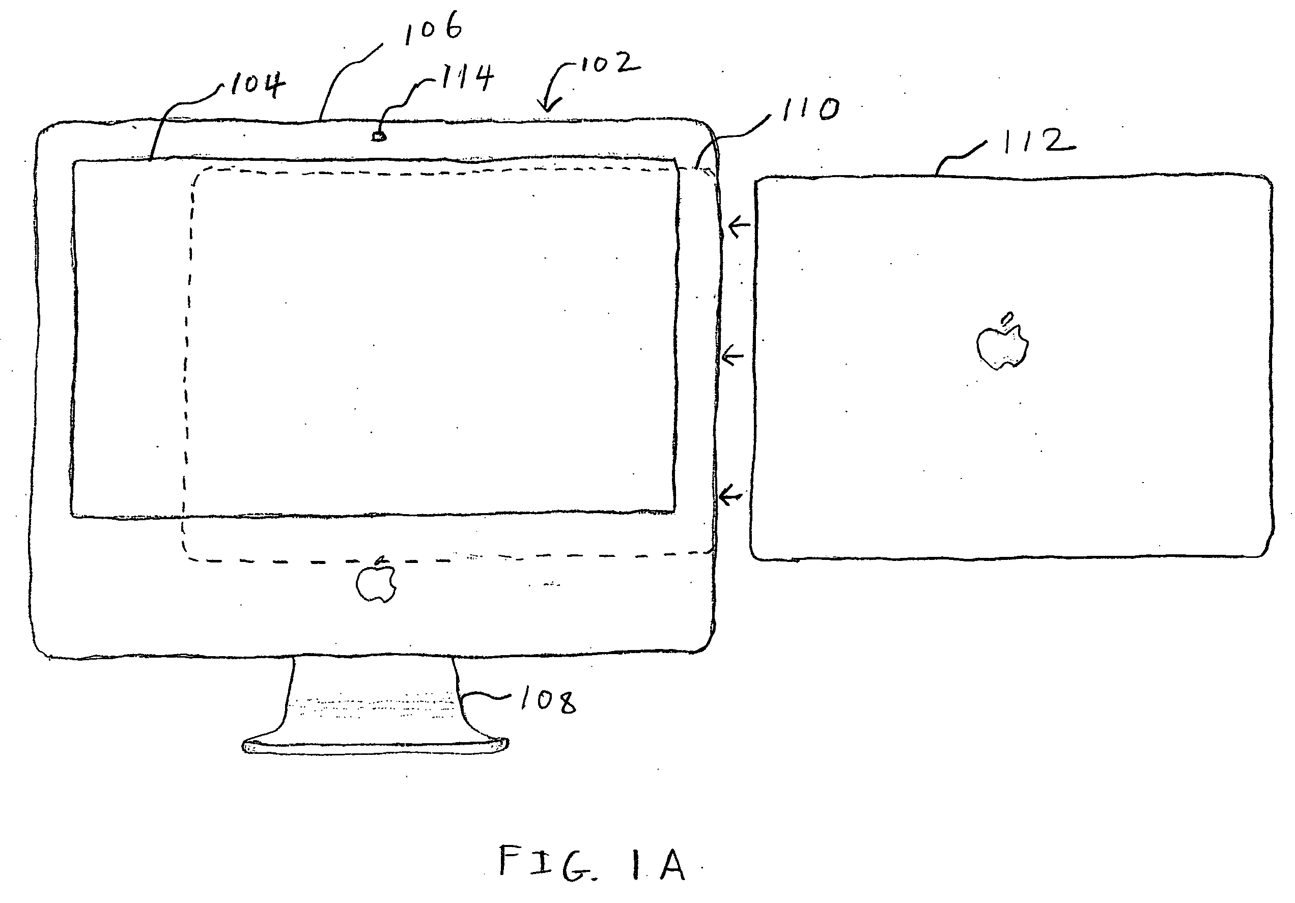 Integrated monitor and docking station