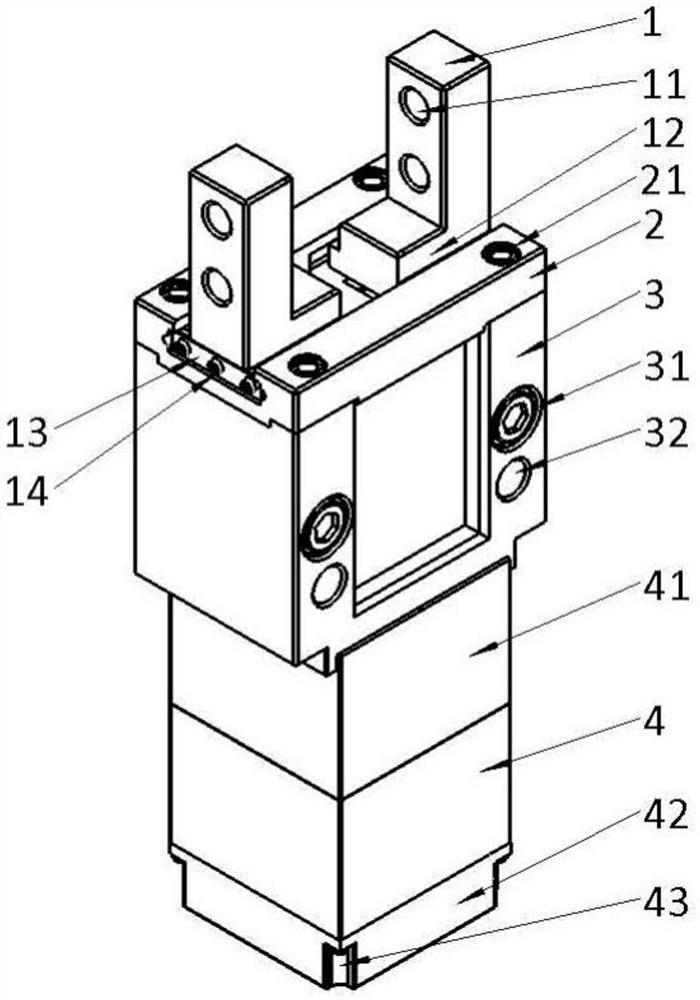 Electric mechanical gripper with self-locking function and method for judging article clamping of electric mechanical gripper