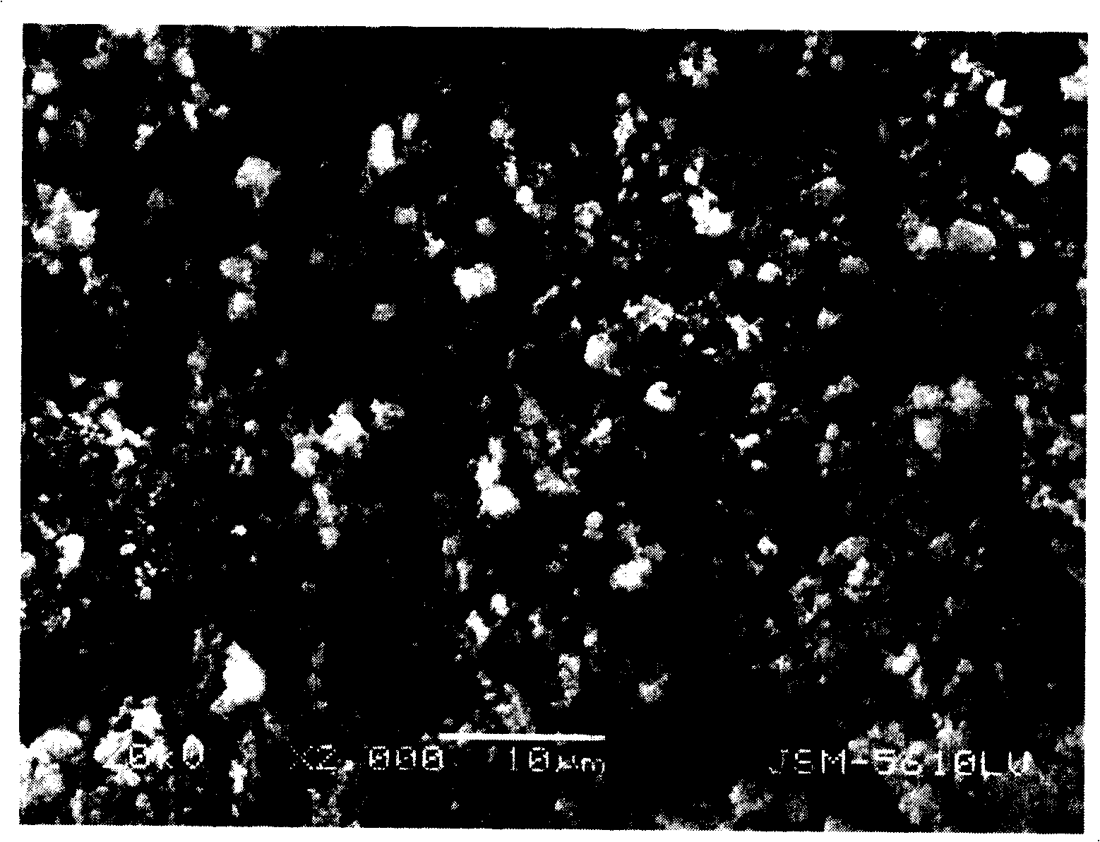 Preparation method for lithium ion secondary battery positive pole active substance lithium iron phosphate