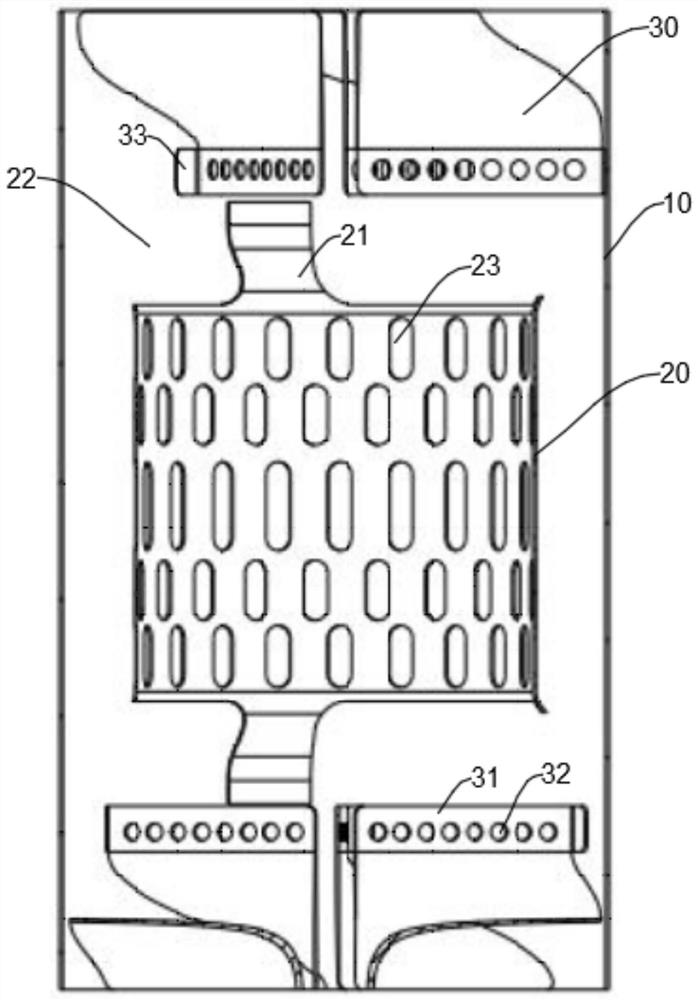 Box-type after-treatment mixer and engine applying same