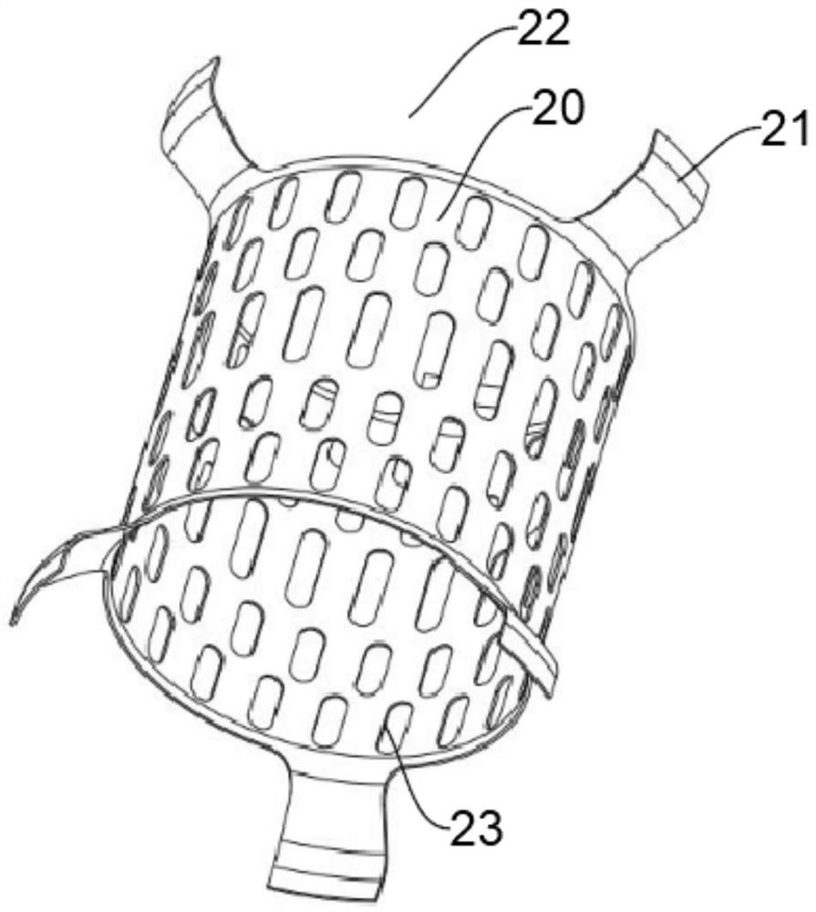 Box-type after-treatment mixer and engine applying same