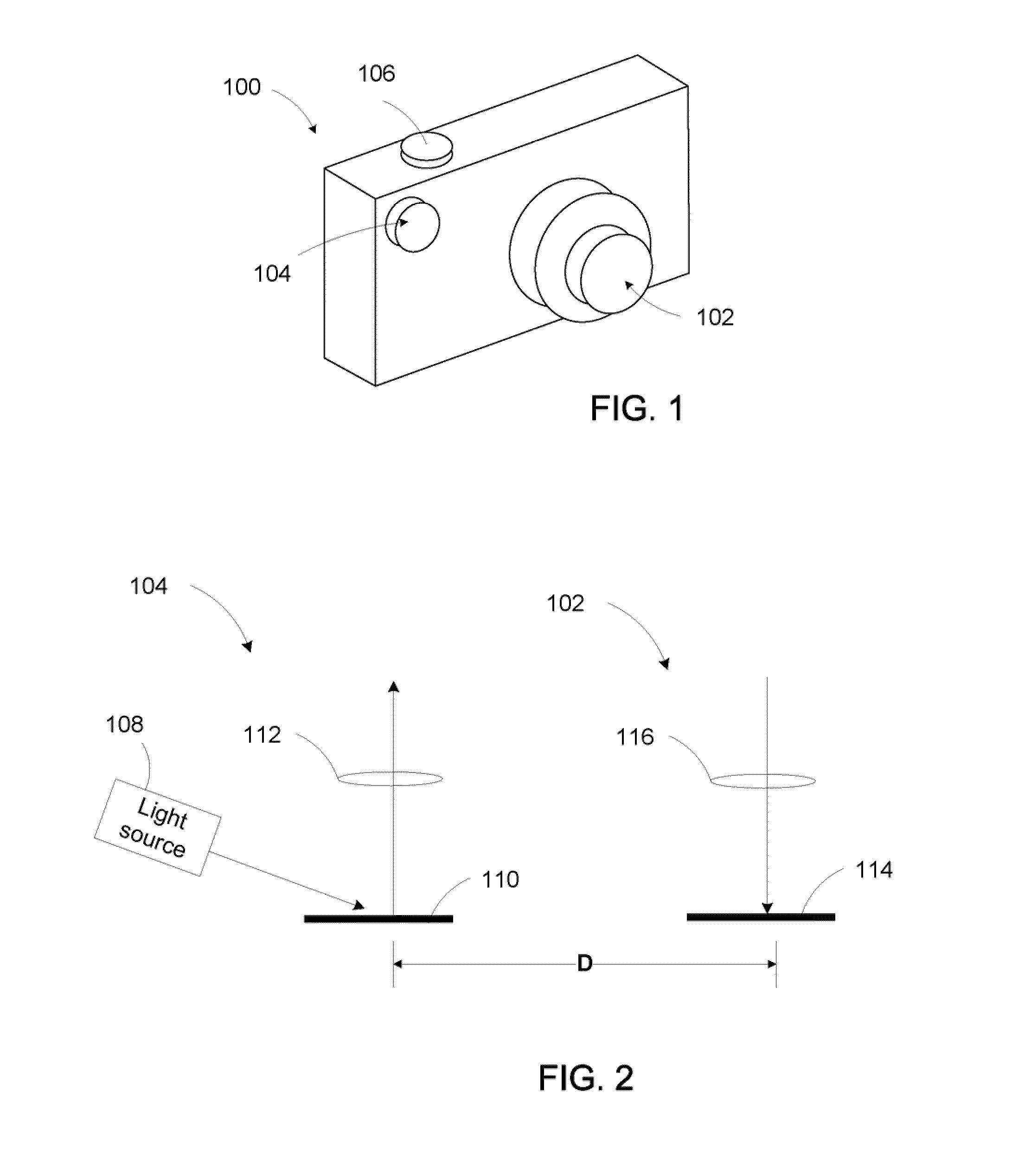 3D camera using flash with structured light