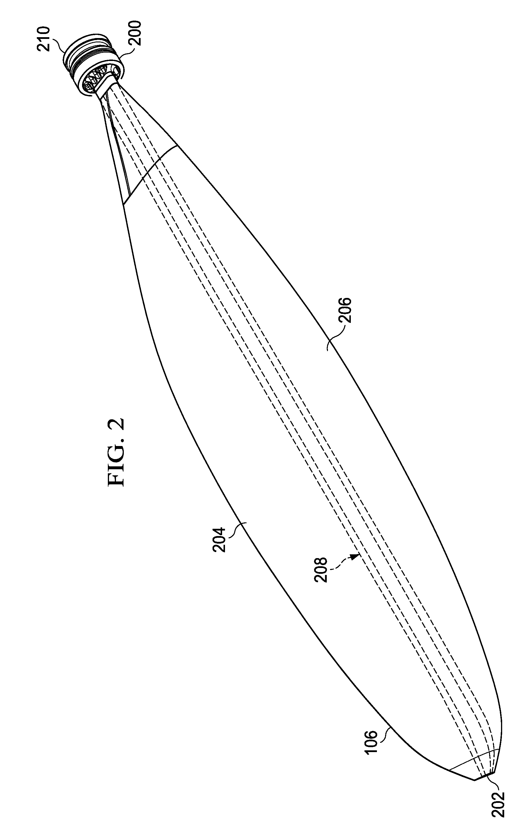 Composite propeller spar