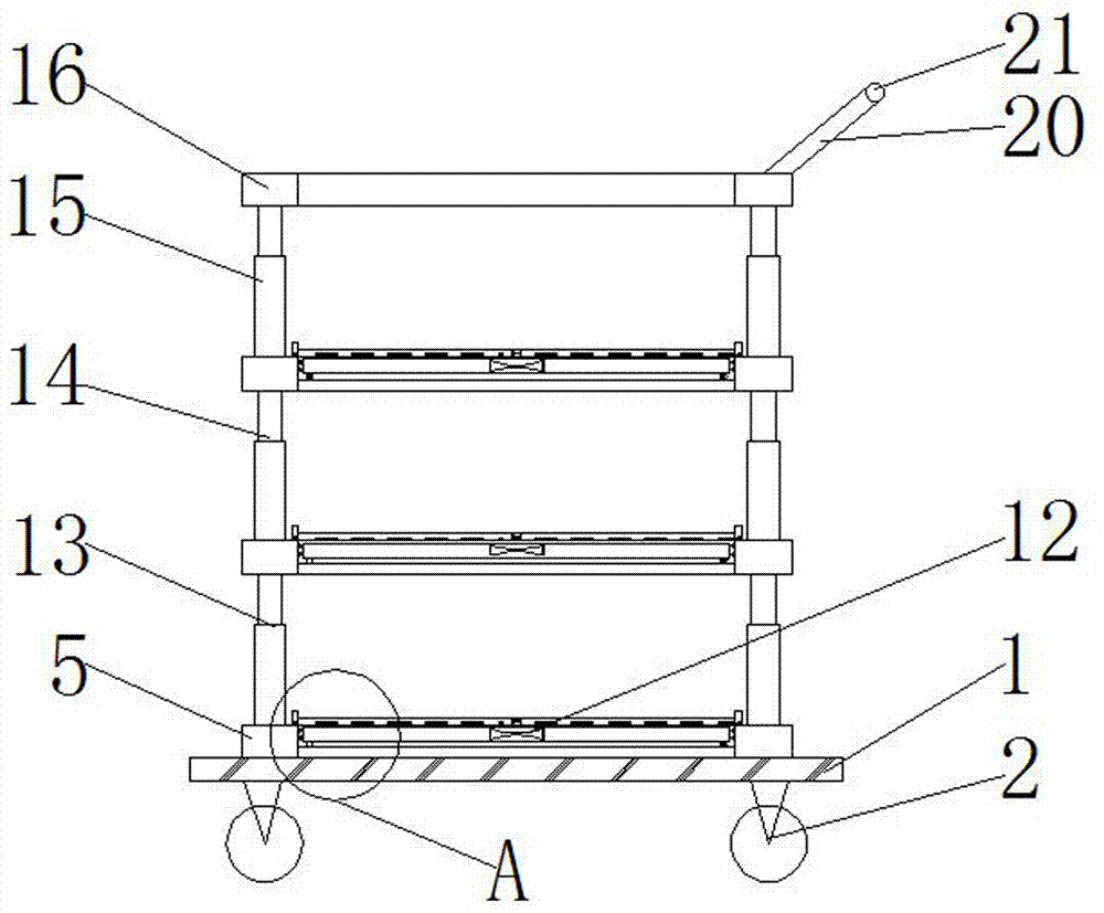 Transfer car for automobile machining parts