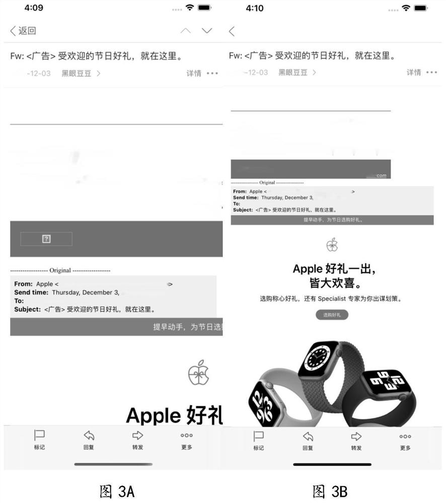 E-mail display method and device, equipment and storage medium