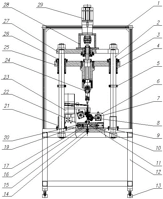 Pump body steel ball press machine