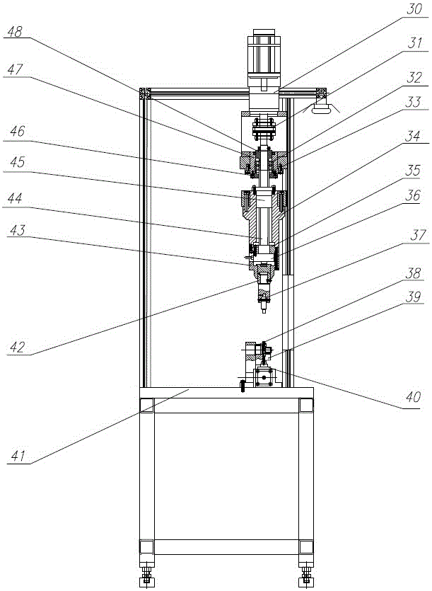 Pump body steel ball press machine